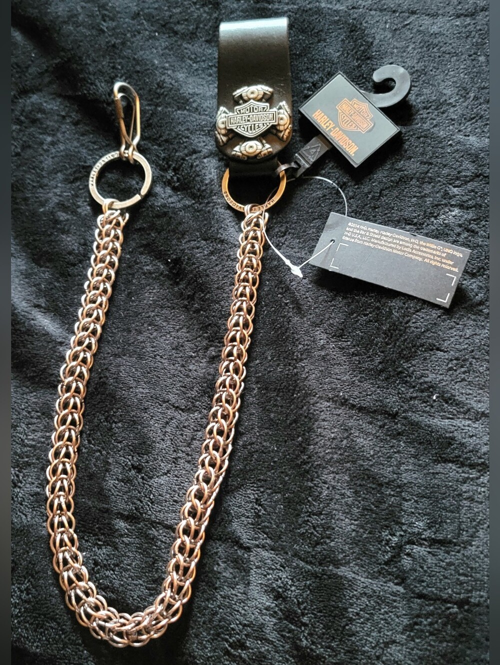 Vintage Harley-Davidson 2014 Men's EVO 25" Wallet Chain NWT